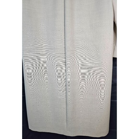 Vintage 1950s-60s MillerBresce By Fenway Beige Cashmere A-Line Coat With Fur Col - Picture 14 of 15